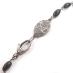 Gucci Cles Strap Long Necklace Silver Black Recommended — view 4
