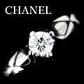 Chanel Quilted Diamond 030 CT F-Vvs 1 Ring Pt950 47