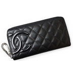 Chanel Wallet Cambon Line Zip Around Type Black — view 2
