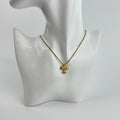 Dior Necklace Pendant Logo Gold Vintage