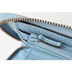 Gucci Folding Wallet Swing Leather Light Blue — view 4