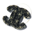 Chanel Camellia Flower Earrings CC Logo