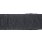 Prada Nylon Leather Triangle Logo Plate Re-Nylon Belt Bag Black — view 9