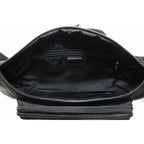 Prada Body Bag Black 2 Vl005 Waist Nylon Triangle Plate — view 4