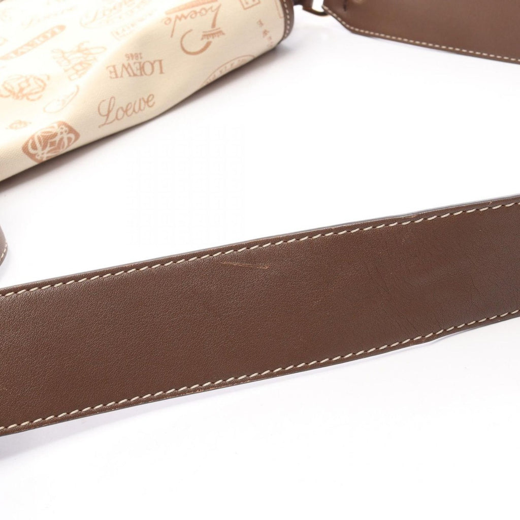 Loewe Shoulder Bag 160 Aniversario Beige Brown Canvas Suede Anniversary — view 7