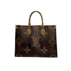 Louis Vuitton Monogram Giant Reverse Handbag On The Go MM Tote Bag