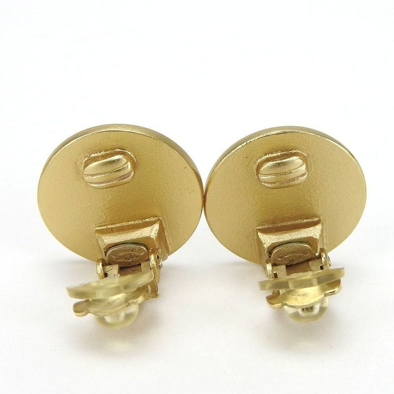 Chanel Ring Coco Mark Gold Plated GP Red Rhinestone Accessories — view 2
