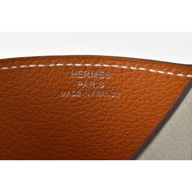 Hermes Card Case Business Holder Necto Leather Bicolor — view 5