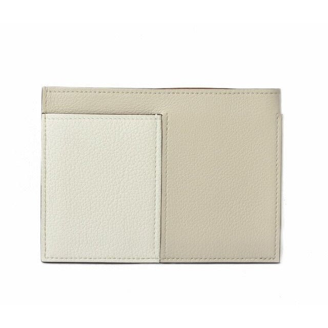 Hermes Card Case Business Holder Necto Leather Bicolor