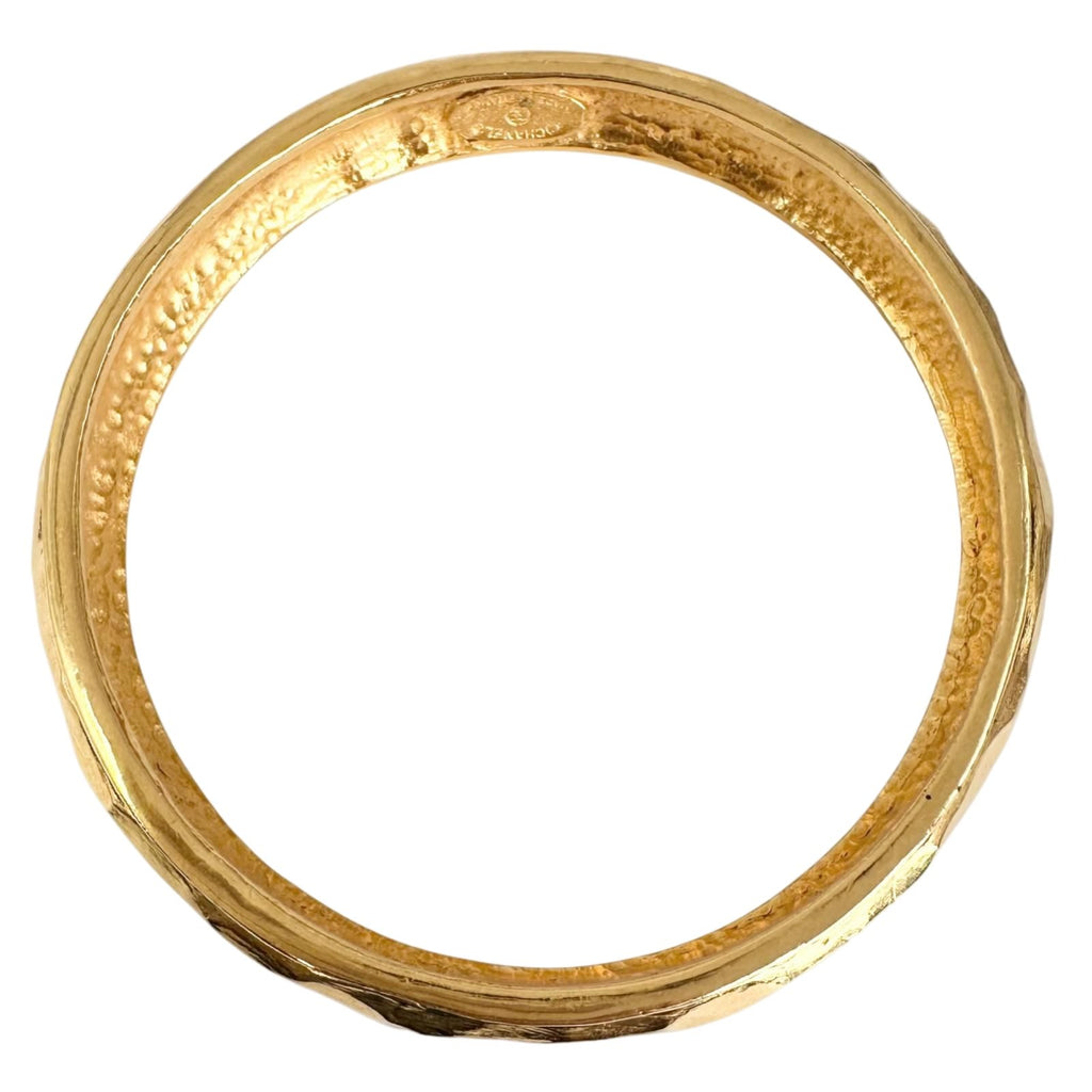 Chanel Gold Plated Bangle Bracelet — view 2