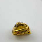 Chanel CC Logo One Earrings Gold Vintage — view 3