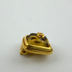 Chanel CC Logo One Earrings Gold Vintage — view 4