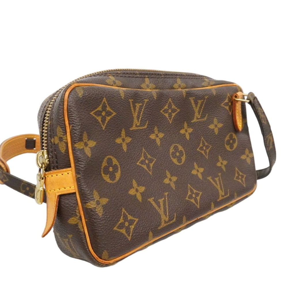 Louis Vuitton Shoulder Bag Monogram Pochette Ma Roulis Bandouliere Brown — view 2