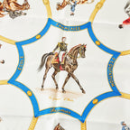 Hermes Silk Scarf Carre 90 Ecole Francaise D'equitation Les General L'hotte 1987 — view 2