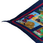 Hermes Scarf Pleated Silk L'elegance Et le Confort en Automobile Comfort Blue — view 3