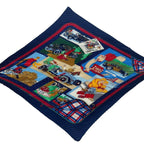 Hermes Scarf Pleated Silk L'elegance Et le Confort en Automobile Comfort Blue — view 4