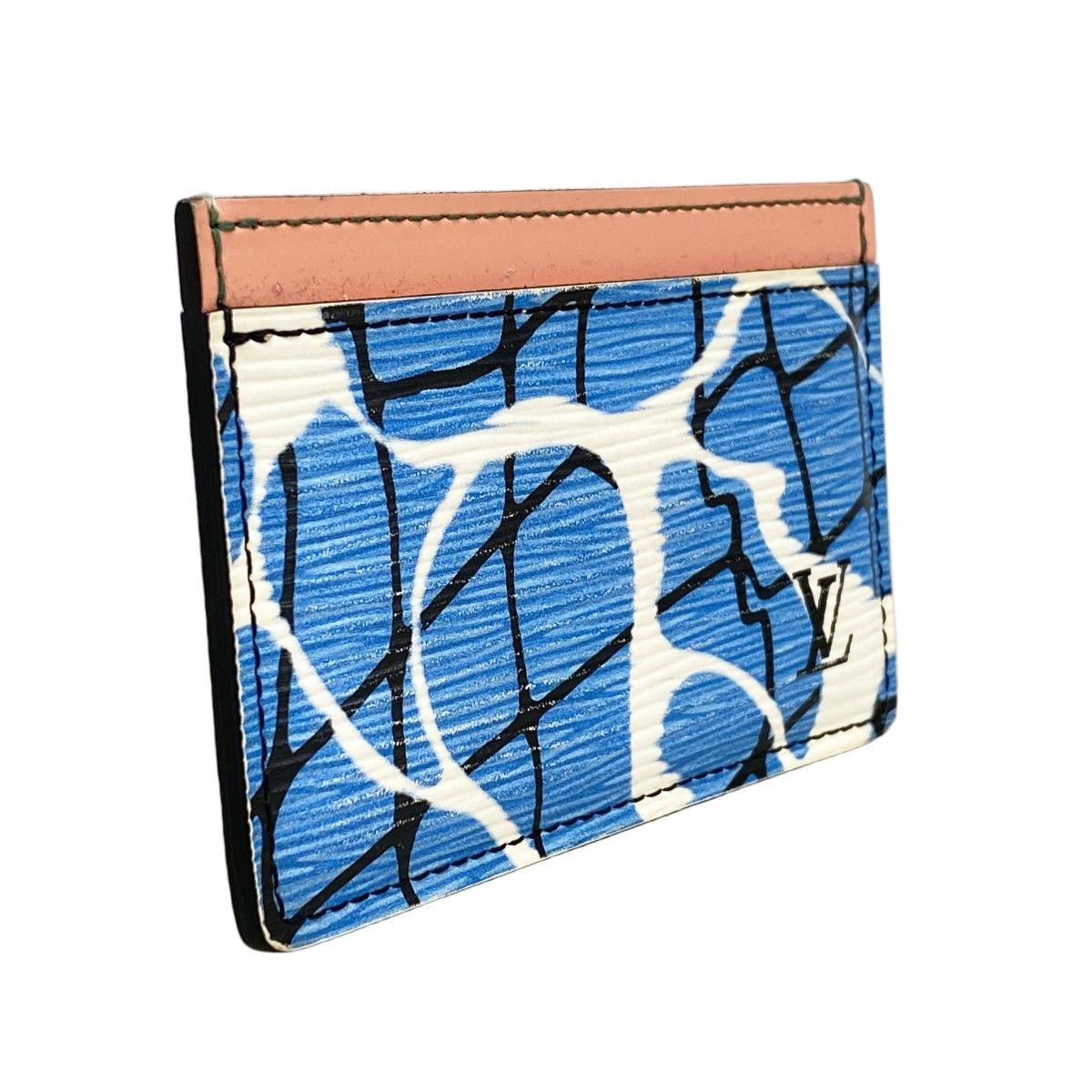 Louis Vuitton Card Case Epi Holder Sample Blue Multicolor — view 2