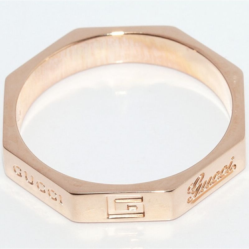 Gucci 18K Pink Gold Octagonal Ring 8 — view 3