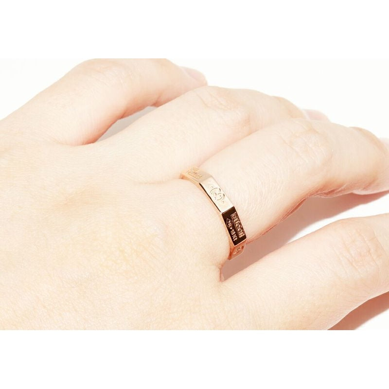 Gucci 18K Pink Gold Octagonal Ring 8 — view 5