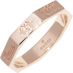 Gucci 18K Pink Gold Octagonal Ring 8