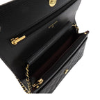 Chanel Chain Wallet Timeless Classic Black Caviar Leather Shoulder Bag — view 5