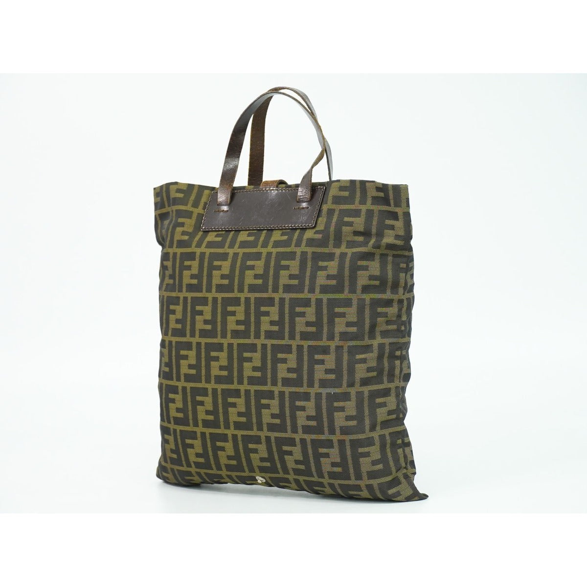 Fendi Zucca Tote Canvas Brown — view 2