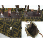 Fendi Zucca Tote Canvas Brown — view 8