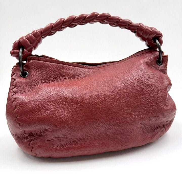 Bottega Veneta Shoulder Bag Red Leather