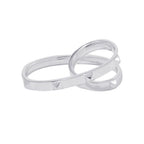 Hermes Ring Clou de Double Finger Silver 52
