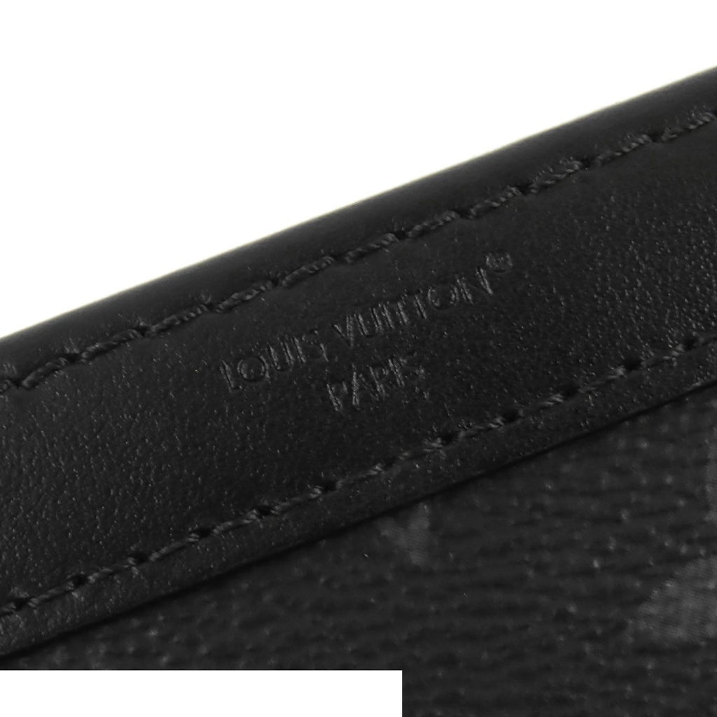 Louis Vuitton Gaston Wearable Wallet Black Gray Monogram Eclipse Shoulder Bag — view 6