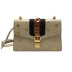 Gucci Sylvie Bee & Star Leather Shoulder
