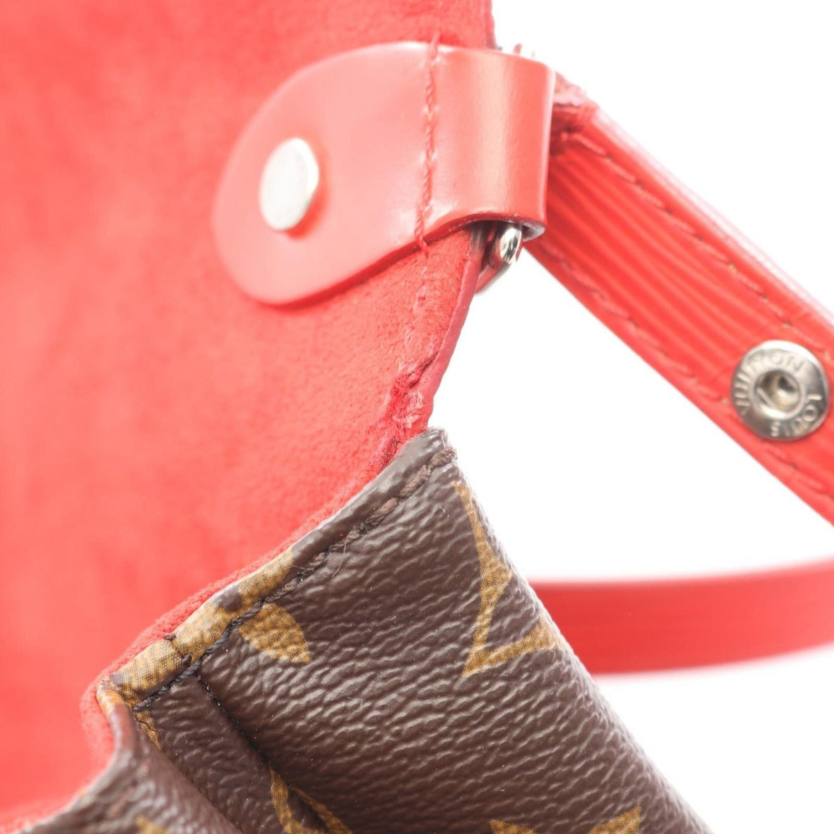 Louis Vuitton Shoulder Bag Saint Michel Coquelicot Canvas — view 6
