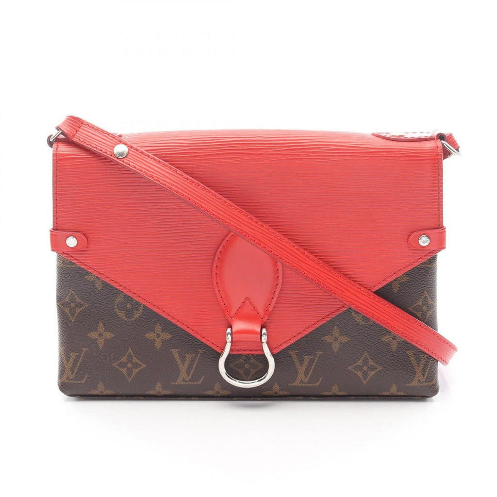 Louis Vuitton Shoulder Bag Saint Michel Coquelicot Canvas