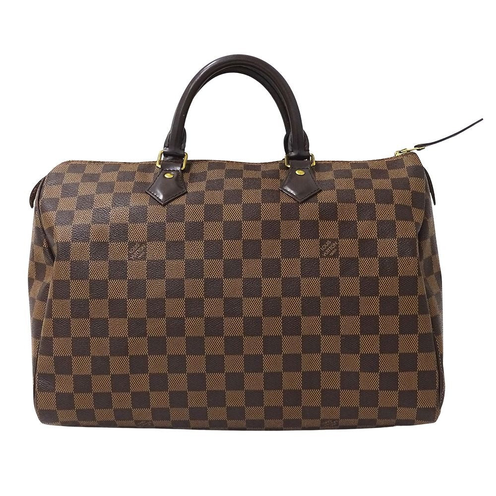 Louis Vuitton Bag Damier Handbag Speedy 35 Brown