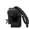 Louis Vuitton Super Monogram Taurillon S Rock Shoulder Bag Black