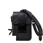 Louis Vuitton Super Monogram Taurillon S Rock Shoulder Bag Black