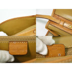 Celine Macadam 2-Way Shoulder Bag Clutch Pochette Beige — view 9