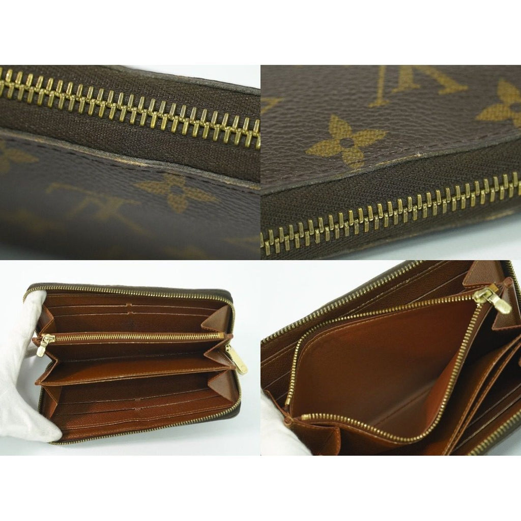 Louis Vuitton LV Zippy Wallet Monogram Zip Around Brown — view 8