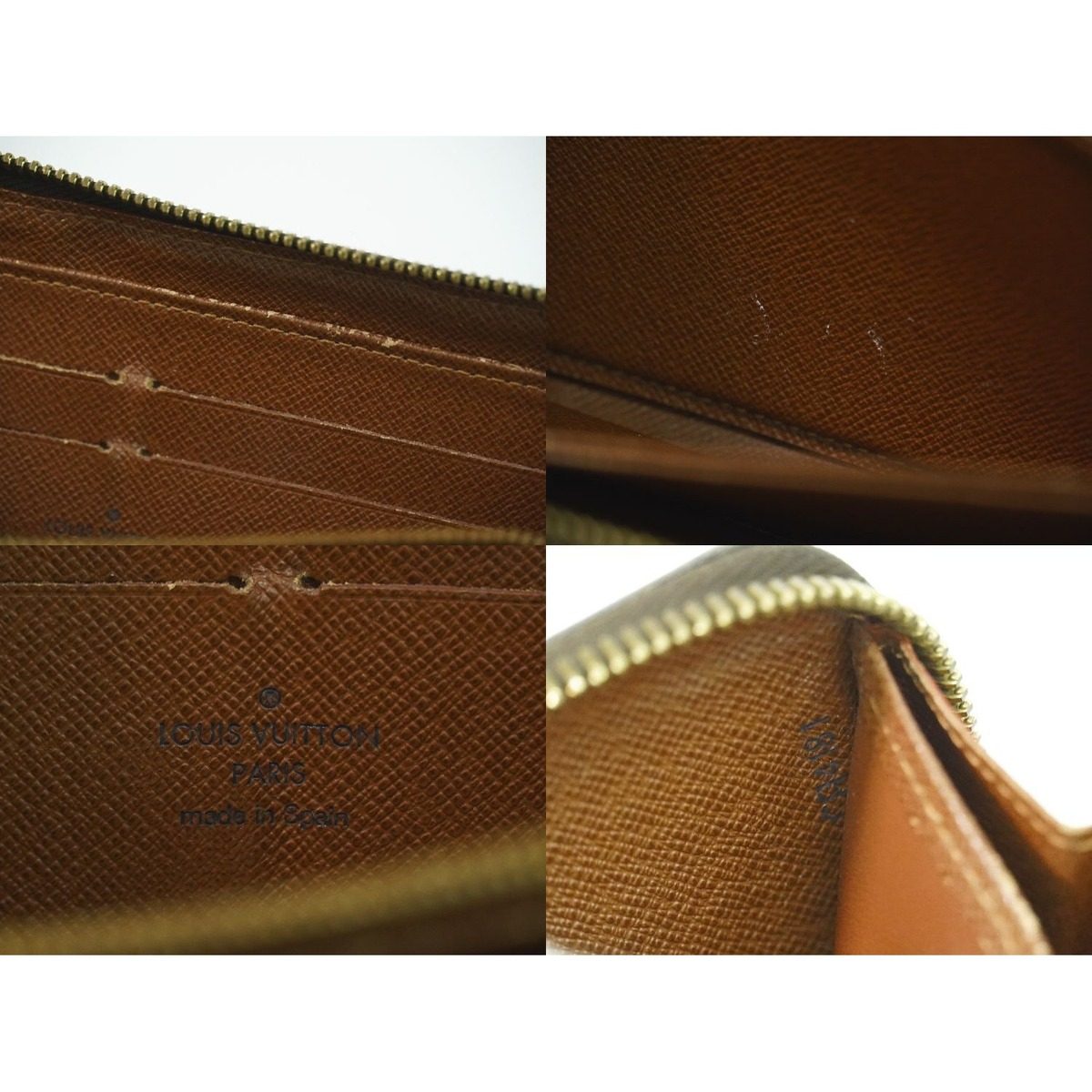 Louis Vuitton LV Zippy Wallet Monogram Zip Around Brown — view 9