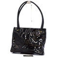 Chanel Tote Enamel CC Logo Black