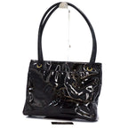 Chanel Tote Enamel CC Logo Black