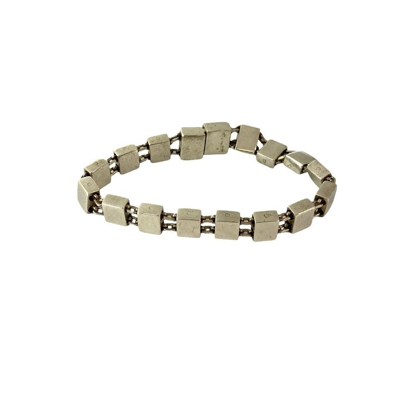 Gucci Square Chain Bracelet Silver 925 Bangle Accessories Small Items — view 8