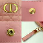 Christian Dior Cannage S5032 Pink Bifold Wallet — view 6