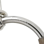 Hermes Earrings Loop Grand Vorsluyft Metal Glaze Etoupe — view 7