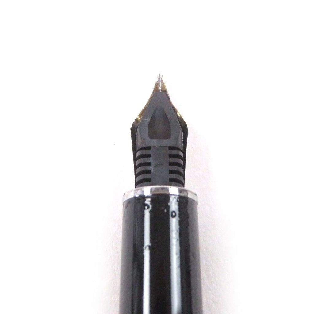 Louis Vuitton Doc Lacquer Nib 18k Cap Fountain Pen Black Silver — view 5