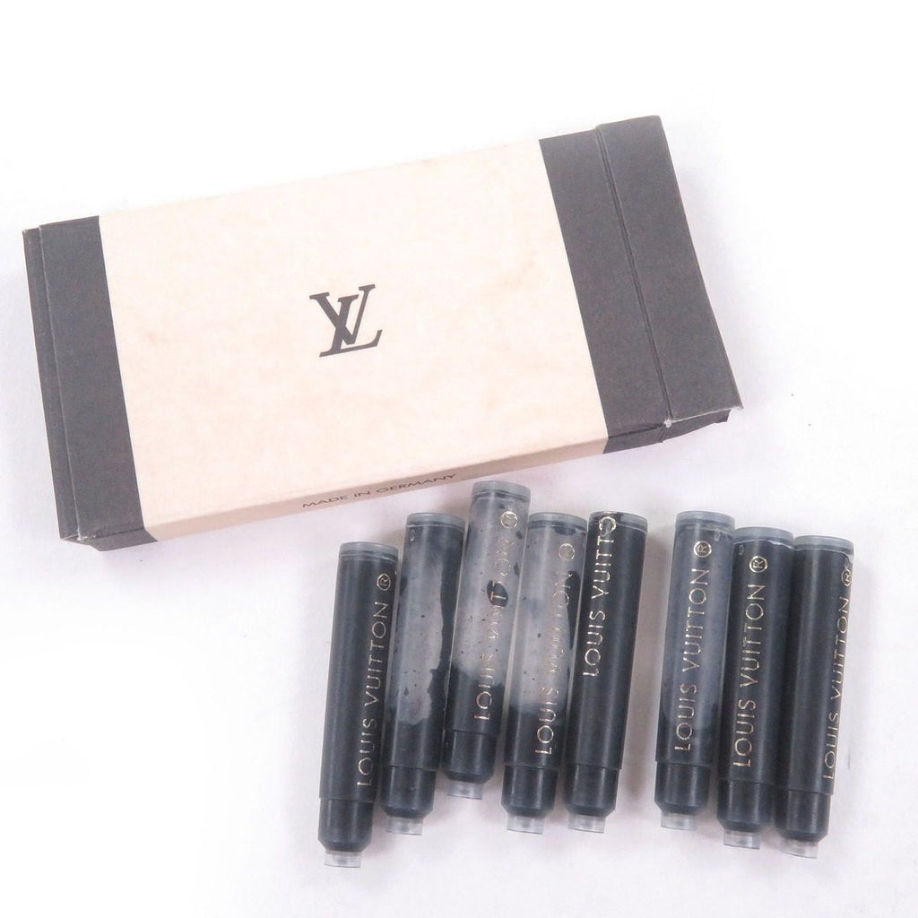 Louis Vuitton Doc Lacquer Nib 18k Cap Fountain Pen Black Silver — view 9