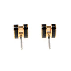 Hermes Earrings Pop Ash Pair Black Rosegold Hardware Jewelry — view 7