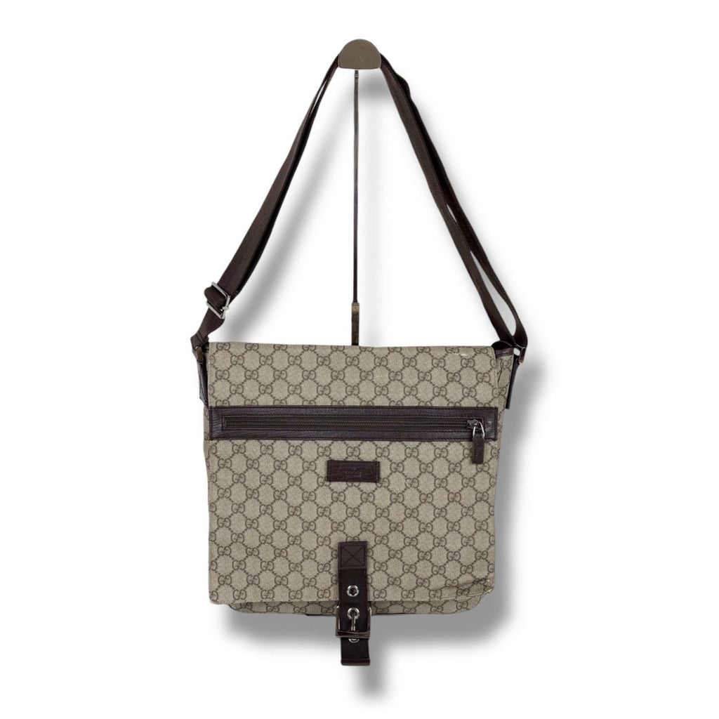Gucci GG Supreme Cross Brown Leather — view 2