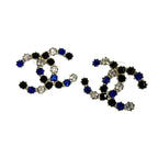 Chanel Coco Mark Metal Rhinestone Earrings Accessories 19AA — view 4