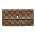 Louis Vuitton Damier Porte-Monnaie Cles Wallet Brown